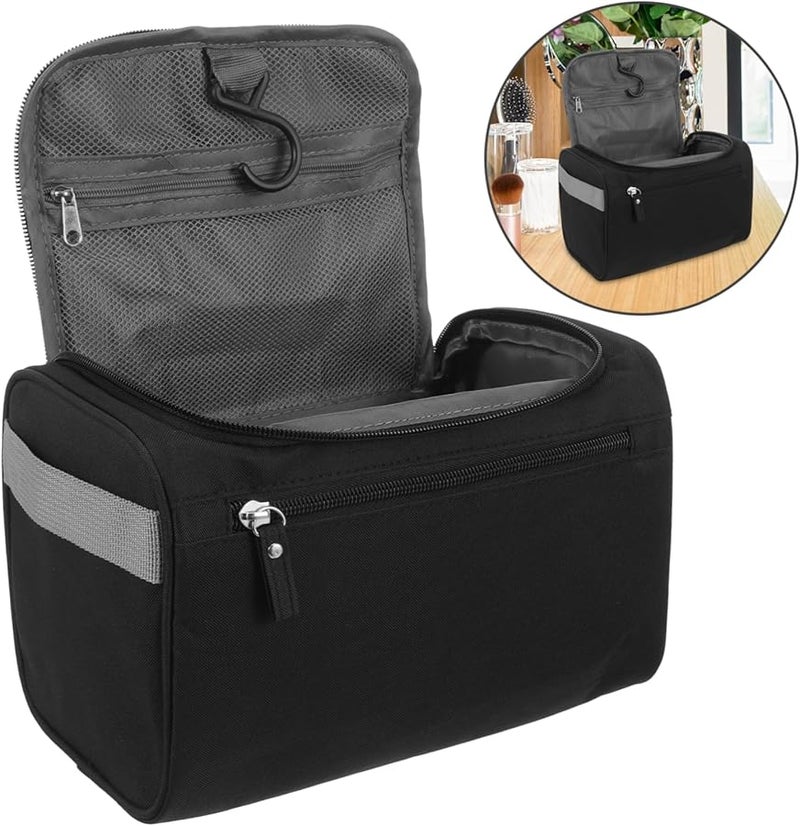 Hanging Travel Toiletry Bag For Men Compact Organizer With Hook For Easy Storage - Image 3